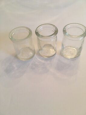 Vintage Creamers Set of 3 Glass EUC Unbranded